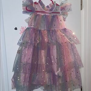 Sparkling Multicolor Starry Kids Costume
